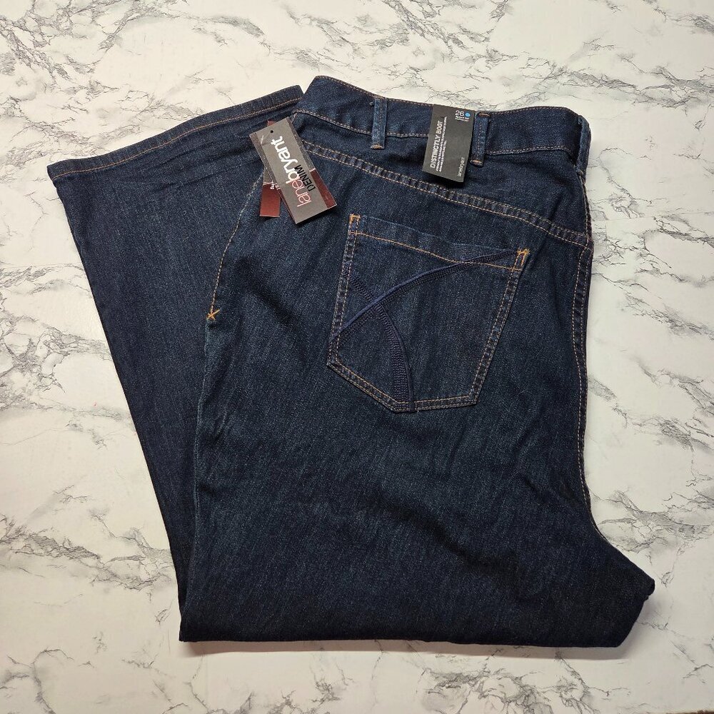 Lane Bryant 26 Petite Dark Wash Denim Blue Distinctly Boot Cut Classic Jeans NWT